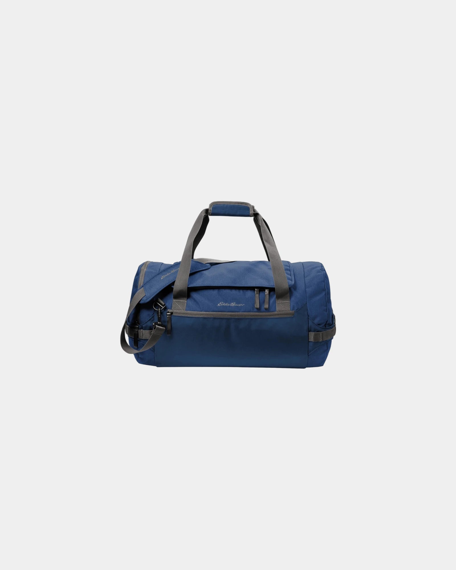 Custom ballistic polyester 45L tour duffel bag - Sapphire Blue/ Grey Steel